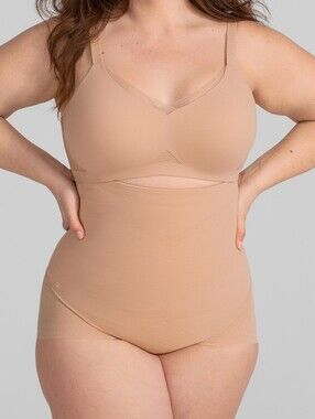 Honeylove High-Waist Superpower Brief in Sand, XL NWT